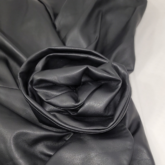 Express Black Asymmetrical Ruffled Sheath Dress - Picture 3 of 11